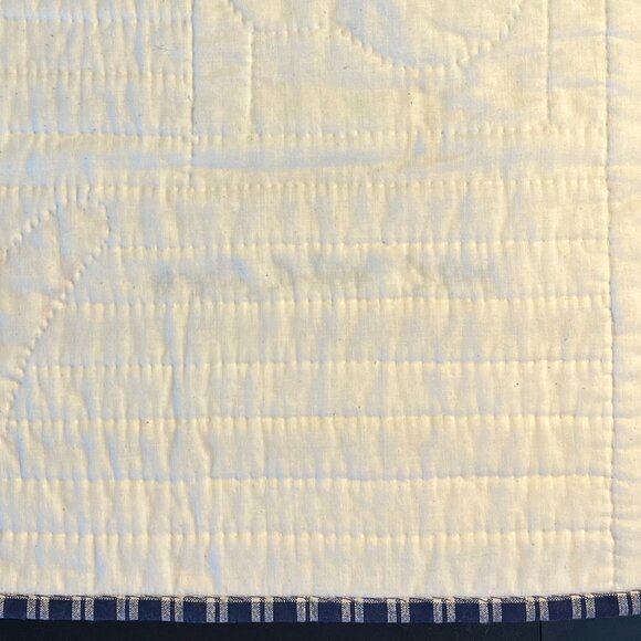 Handmade Folk Art CHICKEN USA FLAG Patchwork Appliqué Quilt Square Wall Hanging - Picture 11 of 11